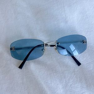 Vintage Blue Chanel Sunglasses